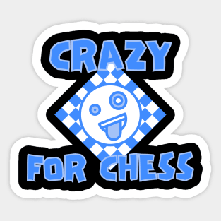 Crazy for chess Sticker